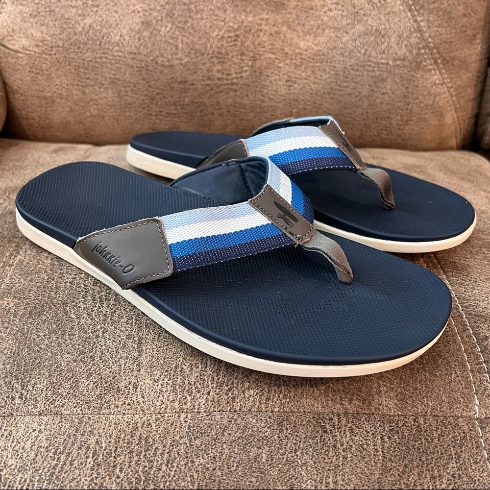 Johnnie-O Men’s Boardwalk Flip Flops - Picture 1 of 4